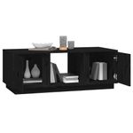 Tavolino-da-Salotto-Nero-110x50x40-cm-Legno-Massello-di-Pino
