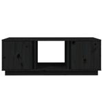 Tavolino-da-Salotto-Nero-110x50x40-cm-Legno-Massello-di-Pino