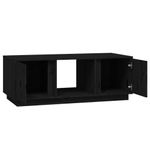 Tavolino-da-Salotto-Nero-110x50x40-cm-Legno-Massello-di-Pino