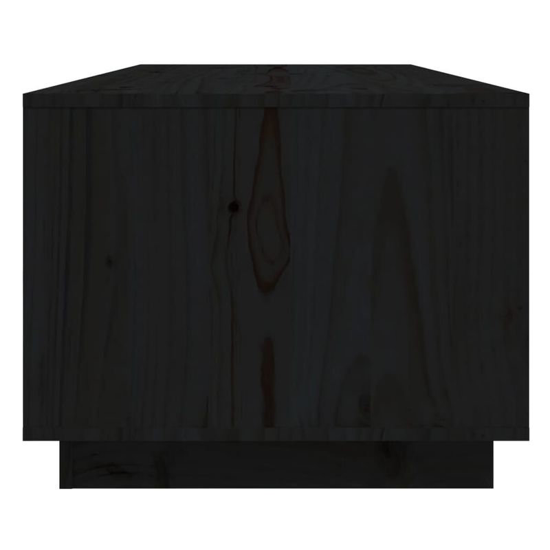 Tavolino-da-Salotto-Nero-110x50x40-cm-Legno-Massello-di-Pino