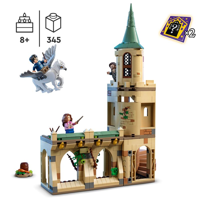 LEGO-Harry-Potter-76401-Cortile-di-Hogwarts--il-Salvataggio-di-Sirius-Castello-Giocattolo-con-Ippogrifo-Fierobecco