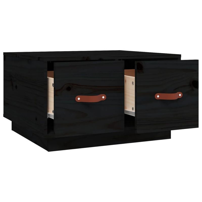 Tavolino-da-Salotto-Nero-60x53x35-cm-Legno-Massello-di-Pino
