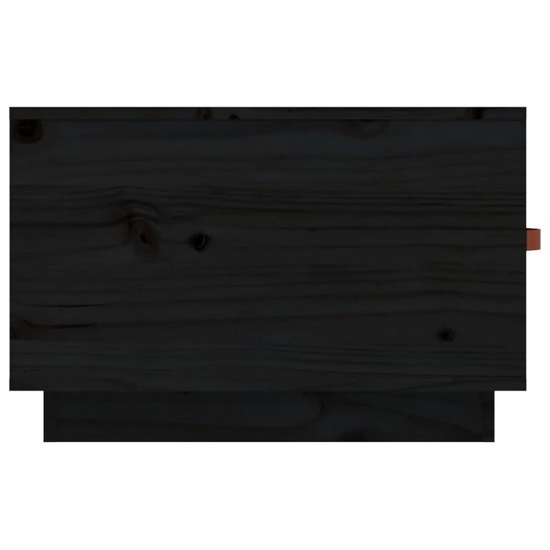 Tavolino-da-Salotto-Nero-60x53x35-cm-Legno-Massello-di-Pino