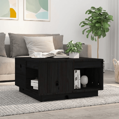 Tavolino-da-Salotto-Nero-60x61x325-cm-Legno-Massello-di-Pino