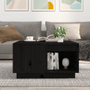 Tavolino-da-Salotto-Nero-60x61x325-cm-Legno-Massello-di-Pino