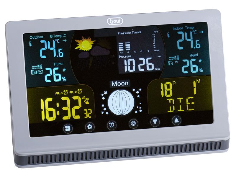 Trevi-Stazione-meteo-con-grande-display-a-colori-LCD-comandi-touch-radiocontrollato-12-24-barometro-hPa-e-termometro-°C-°F