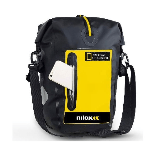 Nilox-NXBAGBIKENAT-zaino-Zaino-da-ciclismo-Nero-Giallo