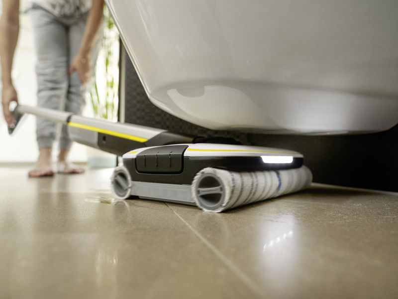 Karcher-FLOOR-CLEANER-FC-7-CORDLESS-PREMIUM-Senza-sacchetto-Argento-Giallo