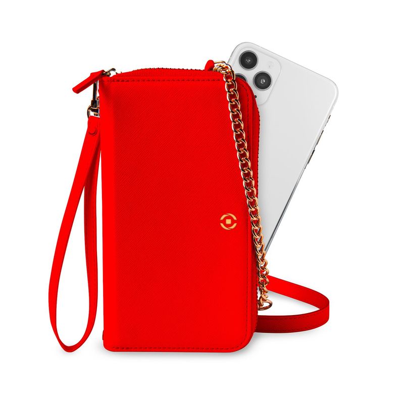 Celly-Venere-custodia-per-cellulare-165-cm--6.5---Custodia-a-borsellino-Rosso