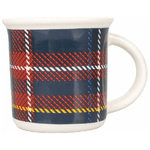 Set 12 pezzi Tartan tazzina caffe' in new bone china 90 ml