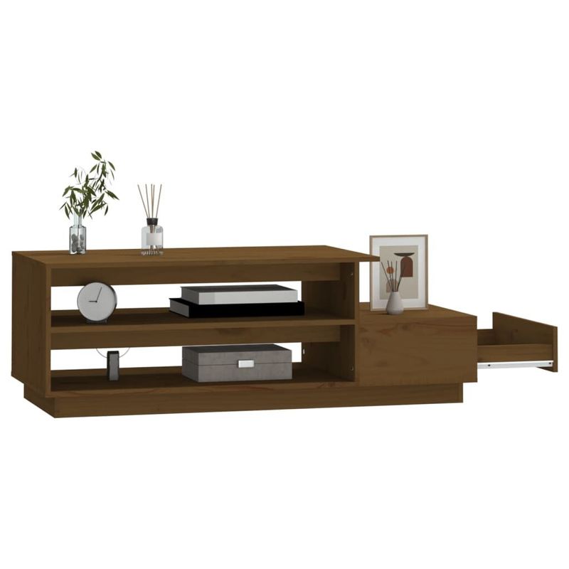 Tavolino-da-Salotto-Miele-120x50x405-cm-Legno-Massello-di-Pino