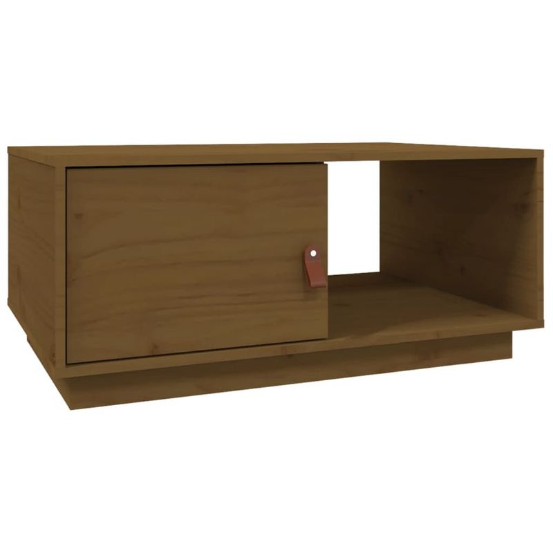 Tavolino-da-Salotto-Miele-80x50x355-cm-Legno-Massello-di-Pino