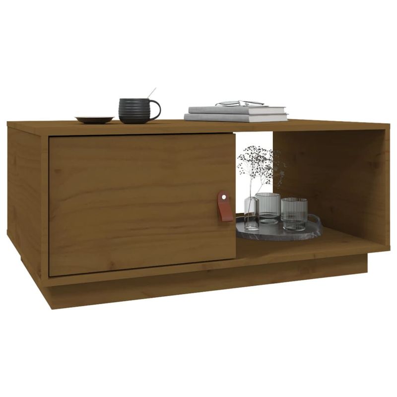Tavolino-da-Salotto-Miele-80x50x355-cm-Legno-Massello-di-Pino