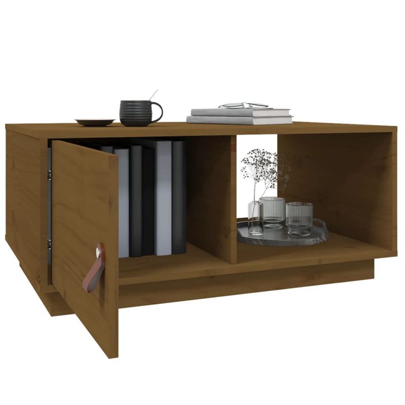 Tavolino-da-Salotto-Miele-80x50x355-cm-Legno-Massello-di-Pino