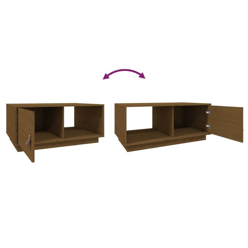 Tavolino-da-Salotto-Miele-80x50x355-cm-Legno-Massello-di-Pino