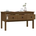 Tavolino-da-Salotto-Miele-102x49x55cm-in-Legno-Massello-di-Pino