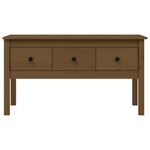 Tavolino-da-Salotto-Miele-102x49x55cm-in-Legno-Massello-di-Pino
