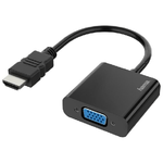 Hama Cavetto adattatore ingresso HDMI/ uscita VGA F + Jack 3.5 mm F, Full HD 1080P, nero