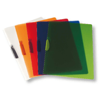 Fellowes Clipper Assort cartellina con fermafoglio Polipropilene (PP) Arancione, Trasparente