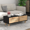 Tavolino-Nero-80x40x30-cm-Legno-Multistrato-e-Massello-di-Pino