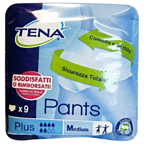 Tena-Pants-Plus-Biancheria-Intima-Per-L-Incontinenza-Unisex-9-Pz