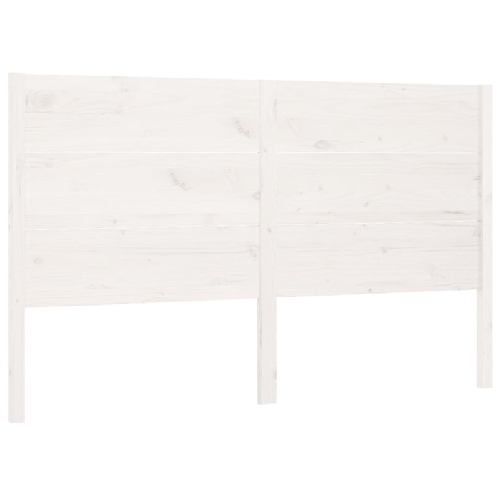 Testiera-per-Letto-Bianca-206x4x100-cm-Legno-Massello-di-Pino