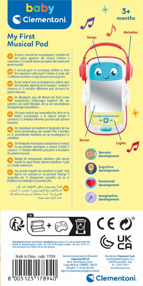 Clementoni-Gioco-Neonato-My-First-Musical-Pod