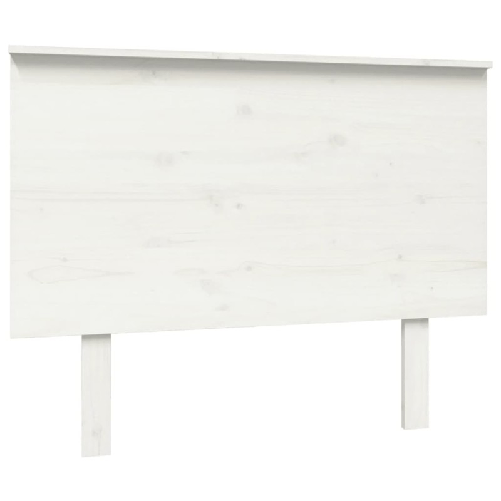 Testiera-per-Letto-Bianca-104x6x825-cm-Legno-Massello-di-Pino