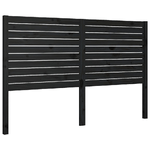 Testiera-per-Letto-Nera-126x4x100-cm-in-Legno-Massello-di-Pino