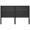 Testiera-per-Letto-Nera-126x4x100-cm-in-Legno-Massello-di-Pino