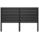 Testiera-per-Letto-Nera-126x4x100-cm-in-Legno-Massello-di-Pino