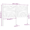 Testiera-per-Letto-Nera-126x4x100-cm-in-Legno-Massello-di-Pino