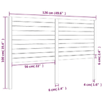 Testiera-per-Letto-Nera-126x4x100-cm-in-Legno-Massello-di-Pino