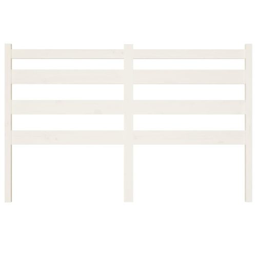 Testiera-per-Letto-Bianca-206x4x100-cm-Legno-Massello-di-Pino