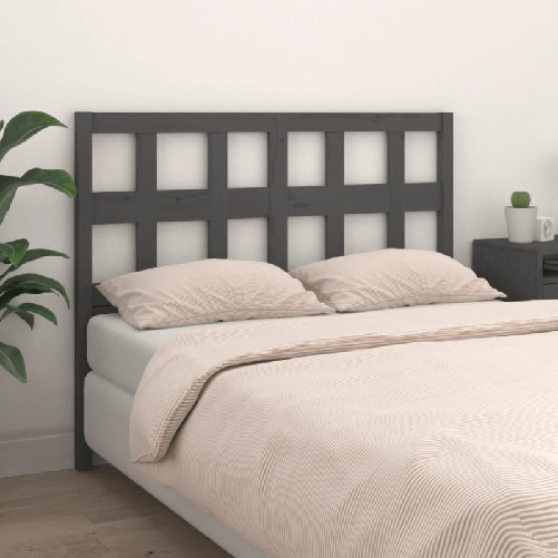 Testiera-per-Letto-Grigia-2055x4x100-cm-Legno-Massello-di-Pino