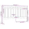 Testiera-per-Letto-Nera-206x4x100-cm-in-Legno-Massello-di-Pino