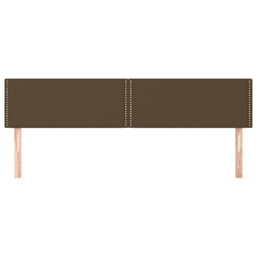Testiera-2-pz-Marrone-Scuro-100x5x78-88-cm-in-Tessuto