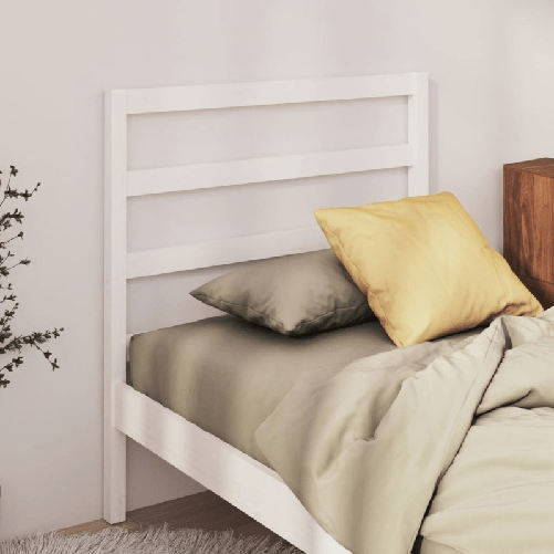 Testiera-per-Letto-Bianca-95x4x100-cm-in-Legno-Massello-di-Pino