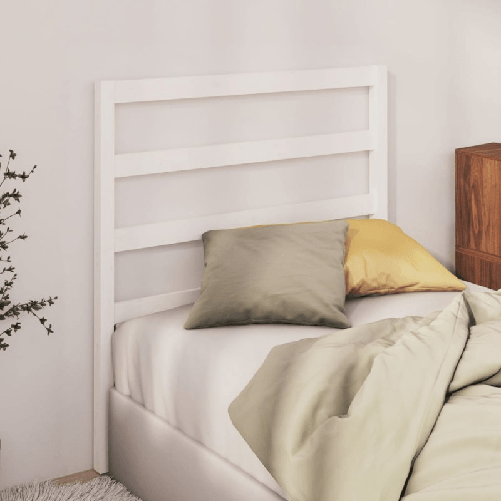 Testiera-per-Letto-Bianca-95x4x100-cm-in-Legno-Massello-di-Pino