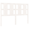 Testiera-per-Letto-Bianca-1255x4x100-cm-Legno-Massello-di-Pino