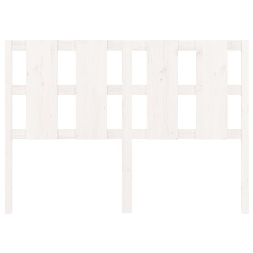 Testiera-per-Letto-Bianca-1255x4x100-cm-Legno-Massello-di-Pino