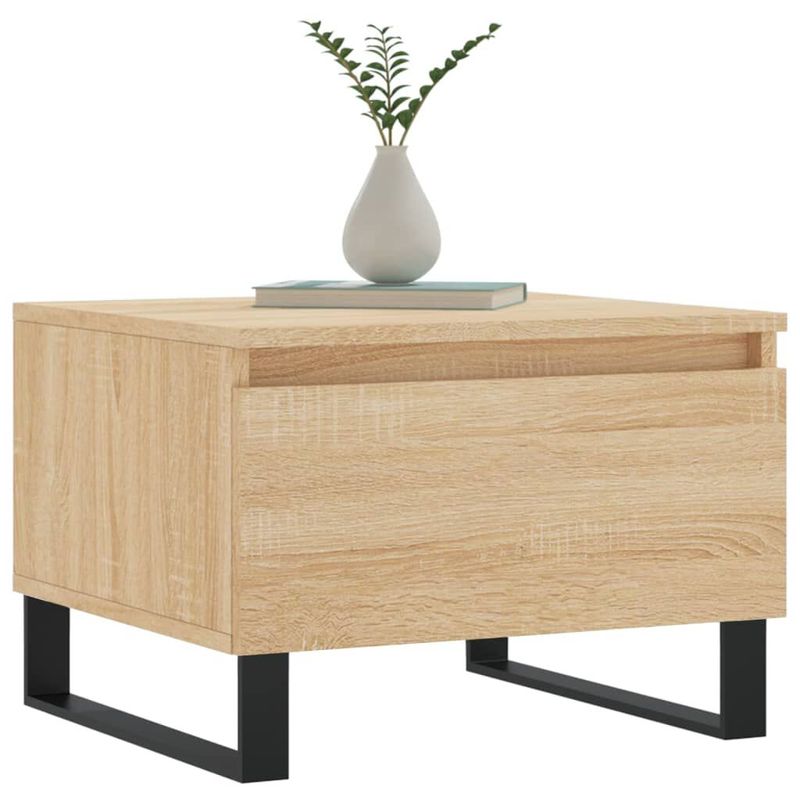 Tavolini-Salotto-2pz-Rovere-Sonoma-50x46x35cm-Legno-Multistrato