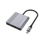 Conceptronic DONN13G replicatore di porte e docking station per laptop Cablato USB 3.2 Gen 1 (3.1 Gen 1) Type-C Grigio