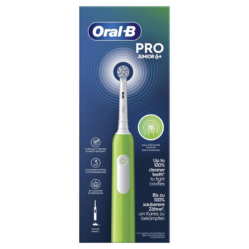 Oral-B-Junior-8006540743027-spazzolino-elettrico-Bambino-Spazzolino-rotante-Verde