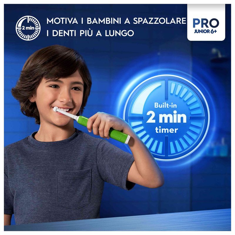 Oral-B-Junior-8006540743027-spazzolino-elettrico-Bambino-Spazzolino-rotante-Verde