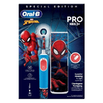 Braun Oral-B Vitality Pro Kids Spiderman Bambino Spazzolino rotante-oscillante Blu, Rosso