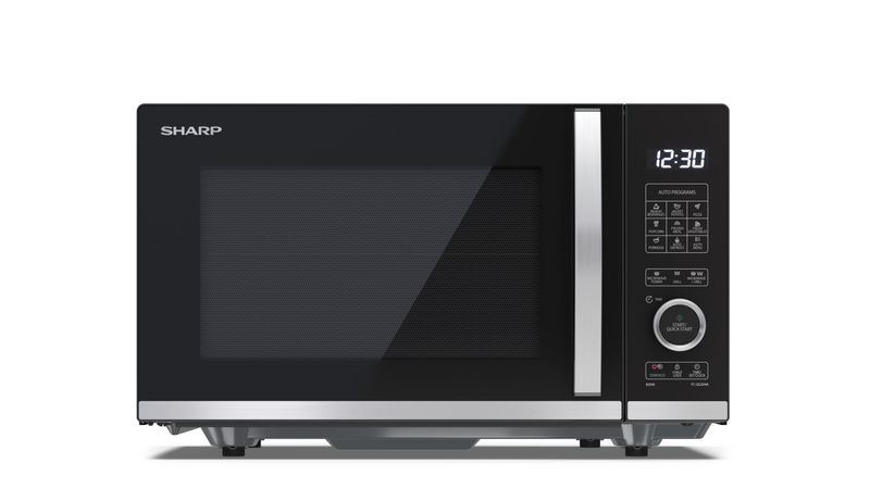Sharp-YC-QG204AE-B-forno-a-microonde-Superficie-piana-Microonde-con-grill-20-L-800-W-Nero
