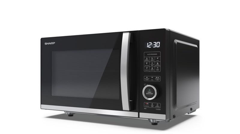 Sharp-YC-QG204AE-B-forno-a-microonde-Superficie-piana-Microonde-con-grill-20-L-800-W-Nero