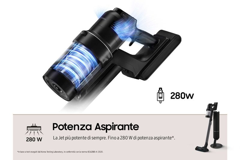 Samsung-VS28C9784QK-Scopa-Elettrica-Senza-Filo-BESPOKE-Jet--AI-Complete-Extra-Potenza-280W