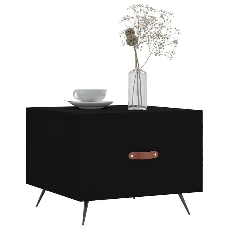 vidaXL-Tavolini-da-Salotto-2-pz-Neri-50x50x40-cm-in-Legno-Multistrato